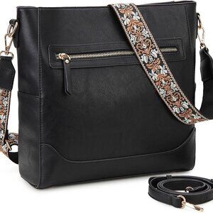 Crossbody Bag for Women, Trendy Vegan Leather Shoulder Bag, Designer Bucket Bag